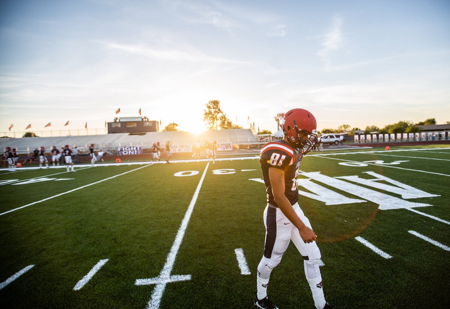 Football action shot